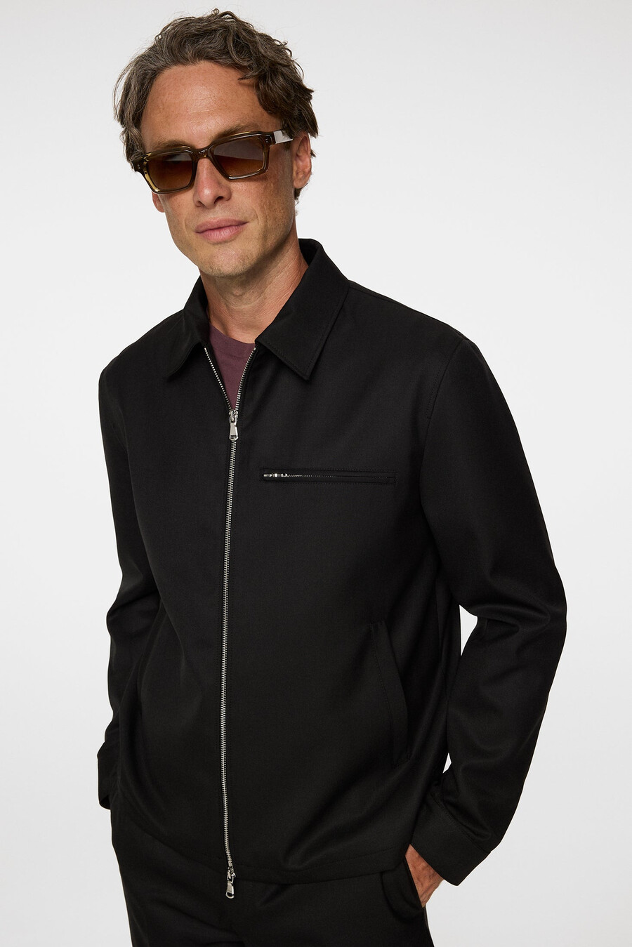 chaqueta de sarga juri sharp