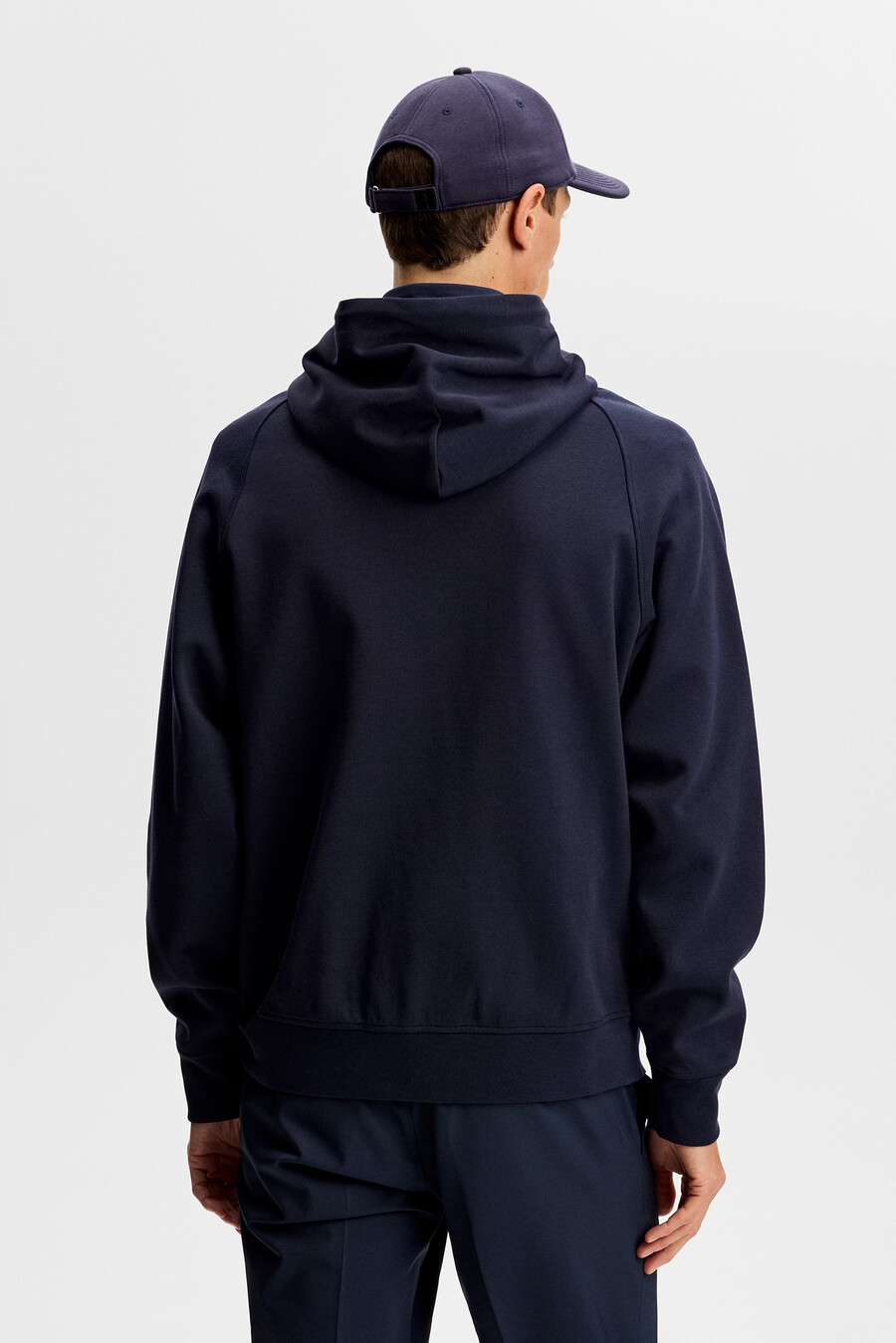 chaqueta híbrida con capucha y cremallera mijo