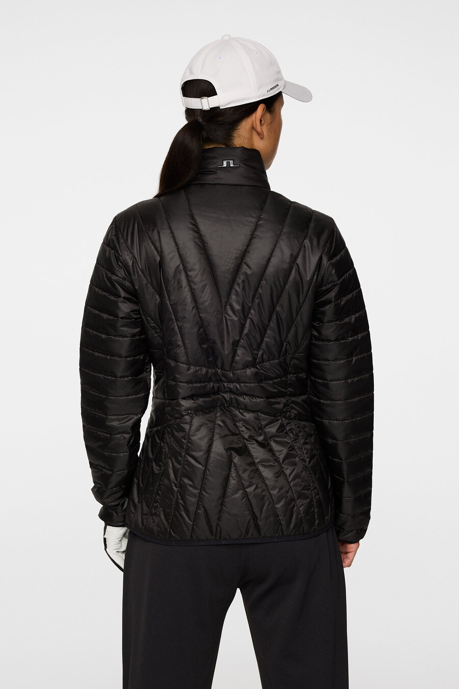 chaqueta acolchada de mármol