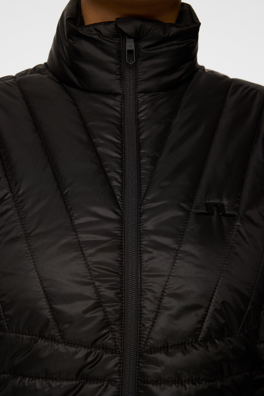 chaqueta acolchada de mármol