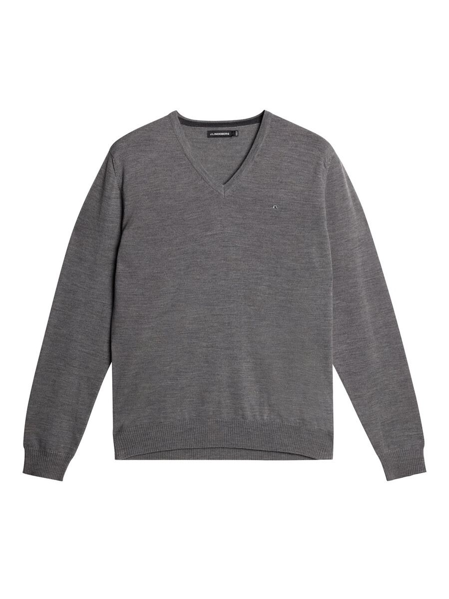 suéter de cuello en v de merino lymann
