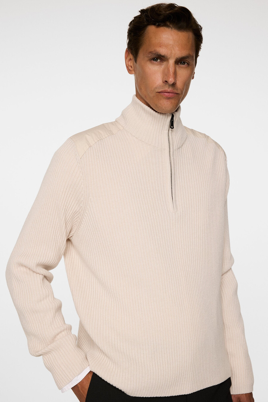chaqueta híbrida de punto martin