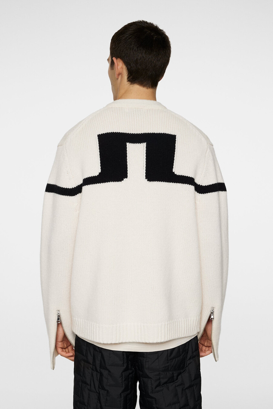 chaqueta de punto con cremallera kessler biker
