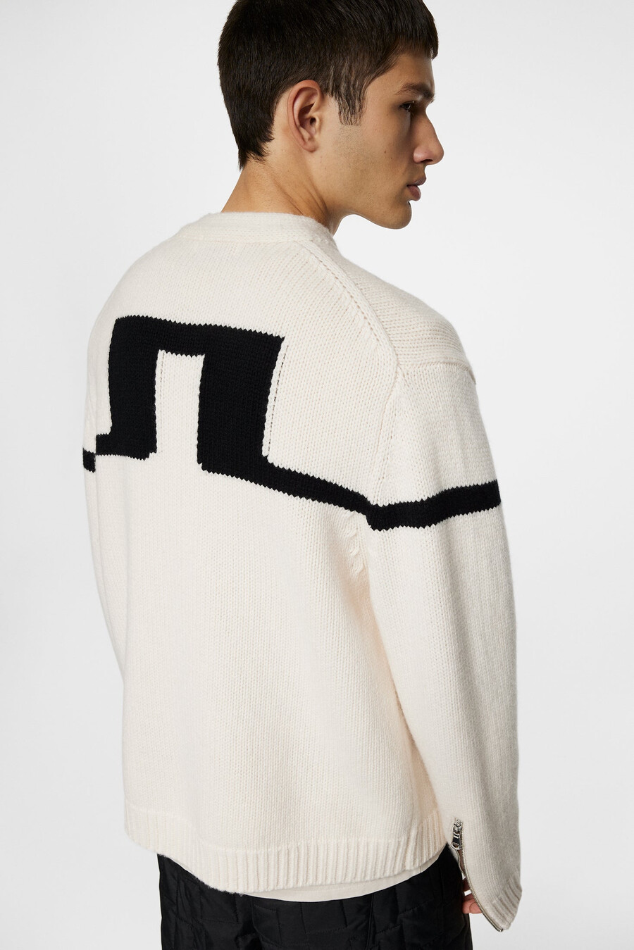 chaqueta de punto con cremallera kessler biker
