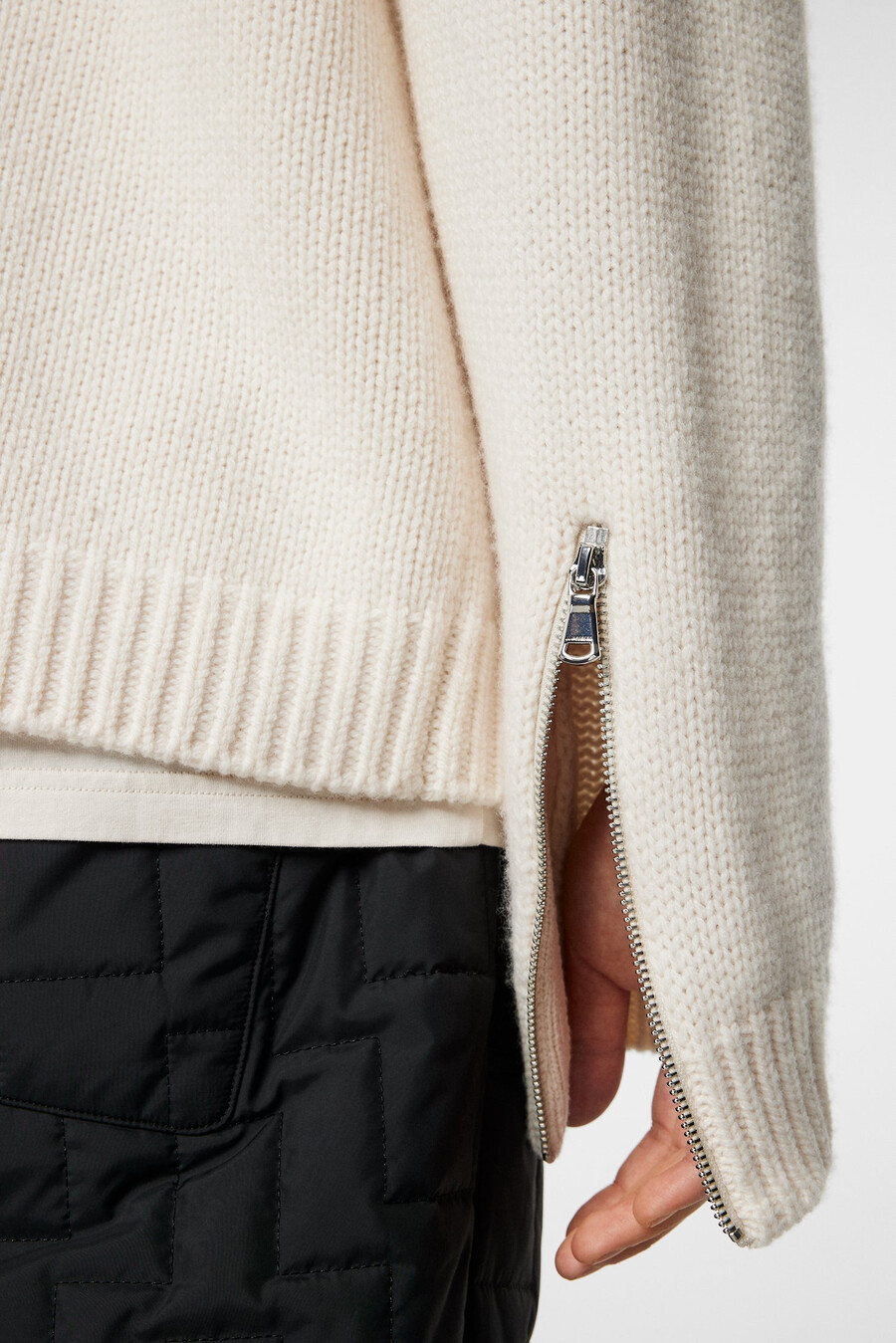 chaqueta de punto con cremallera kessler biker