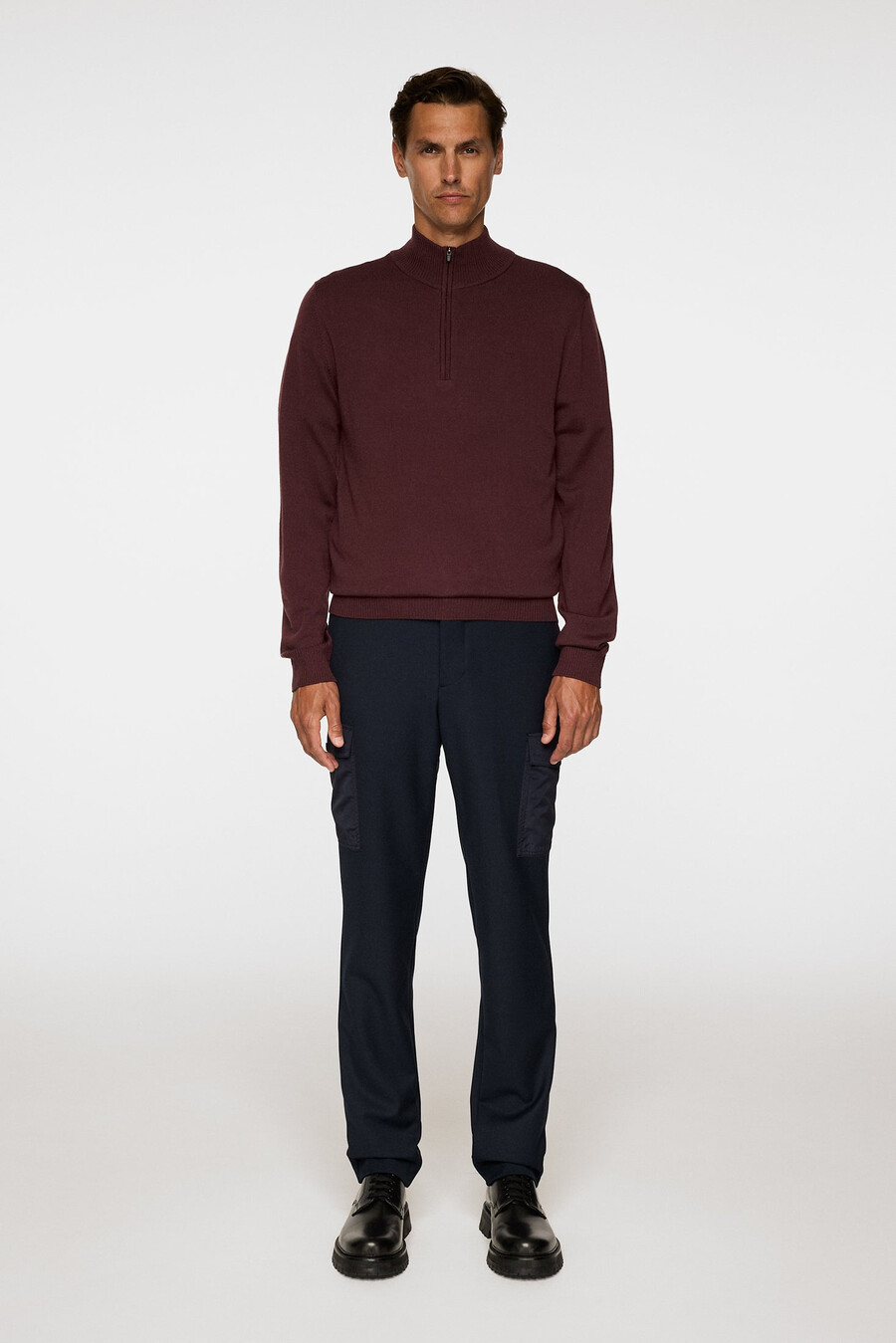 kiyan merino quarter zip