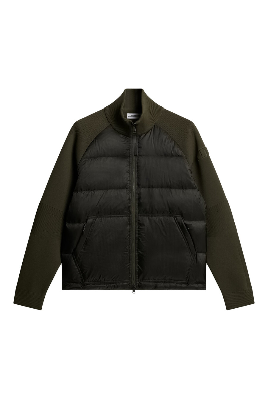 chaqueta híbrida de punto dome