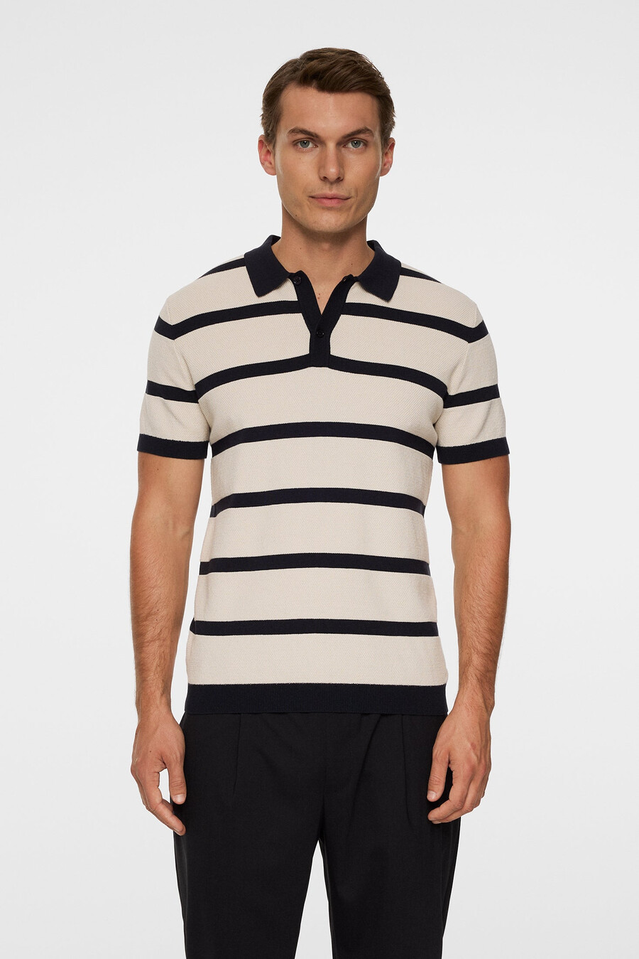 polo de rayas de manga corta reve