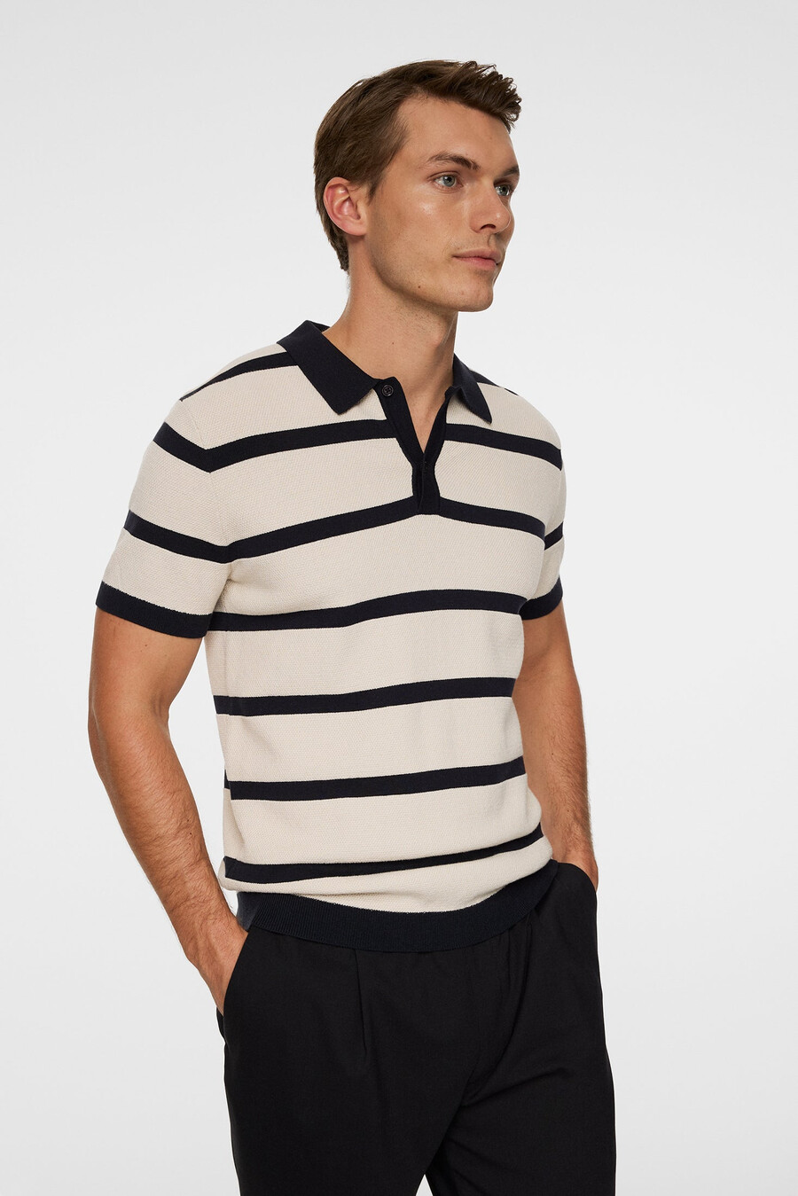 polo de rayas de manga corta reve