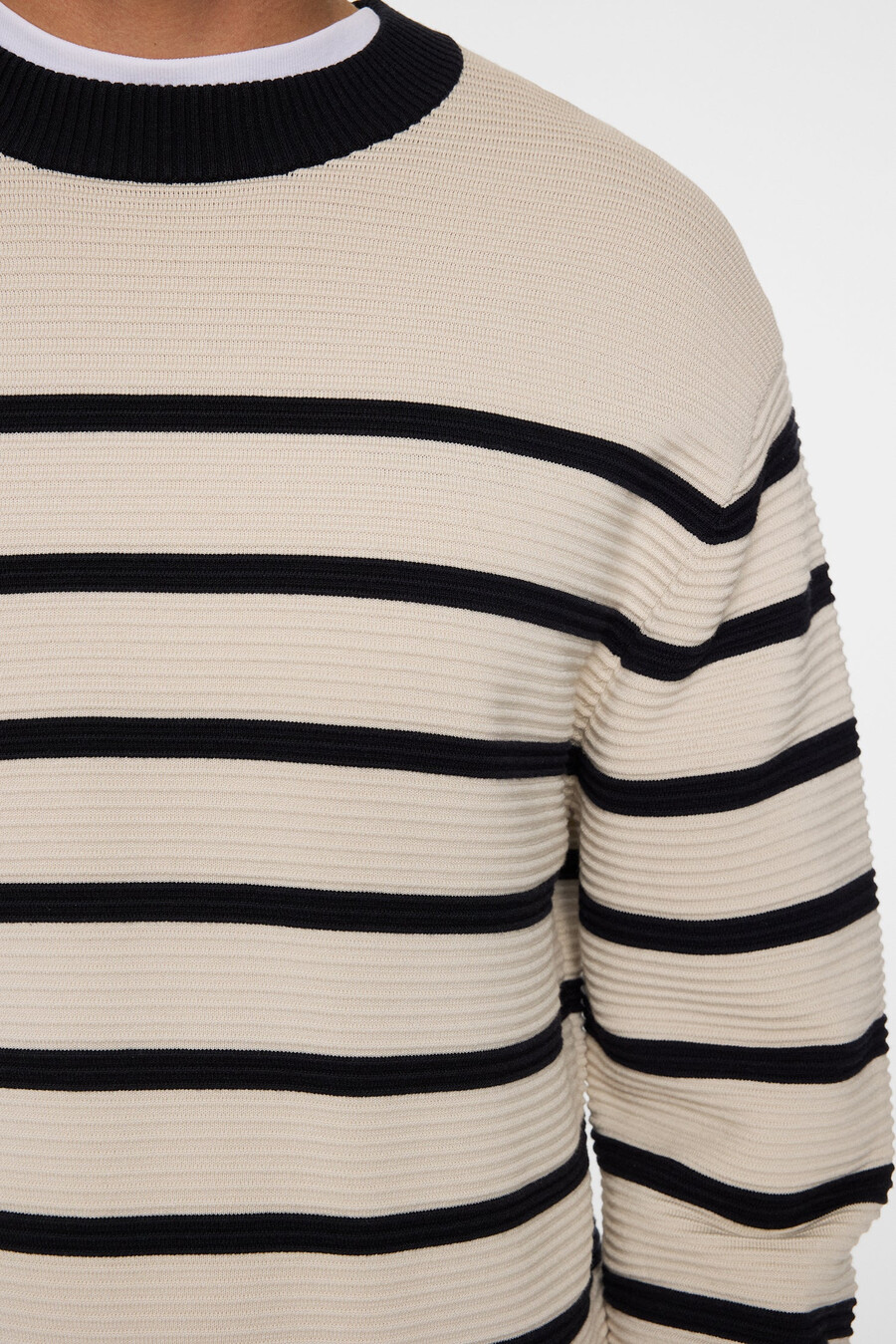 cuello redondo de rayas sawyer