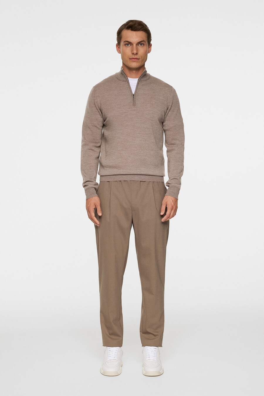 kiyan merino quarter zip