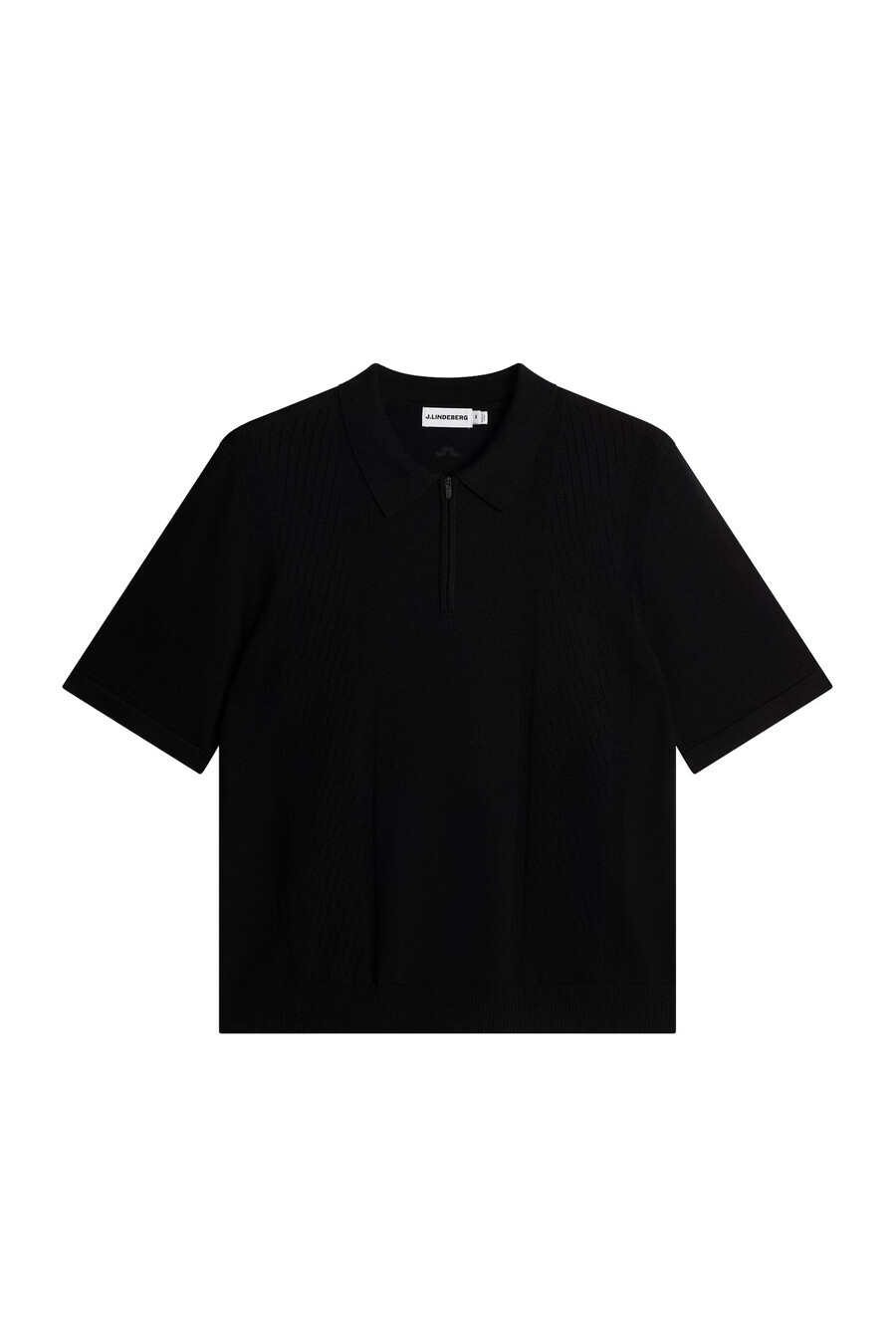 polo de punto con cremallera y estructura remy