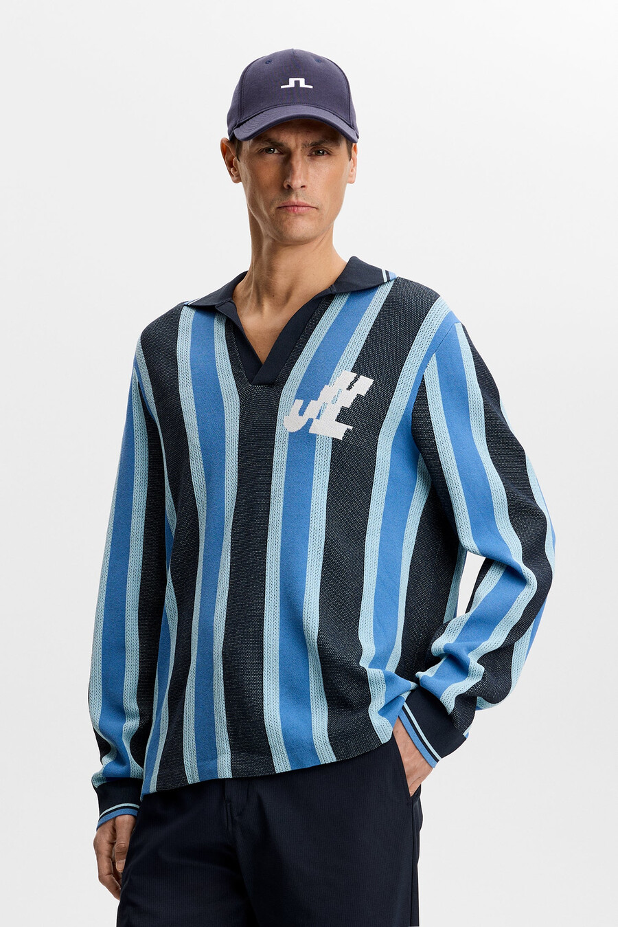 polo de punto a rayas silas