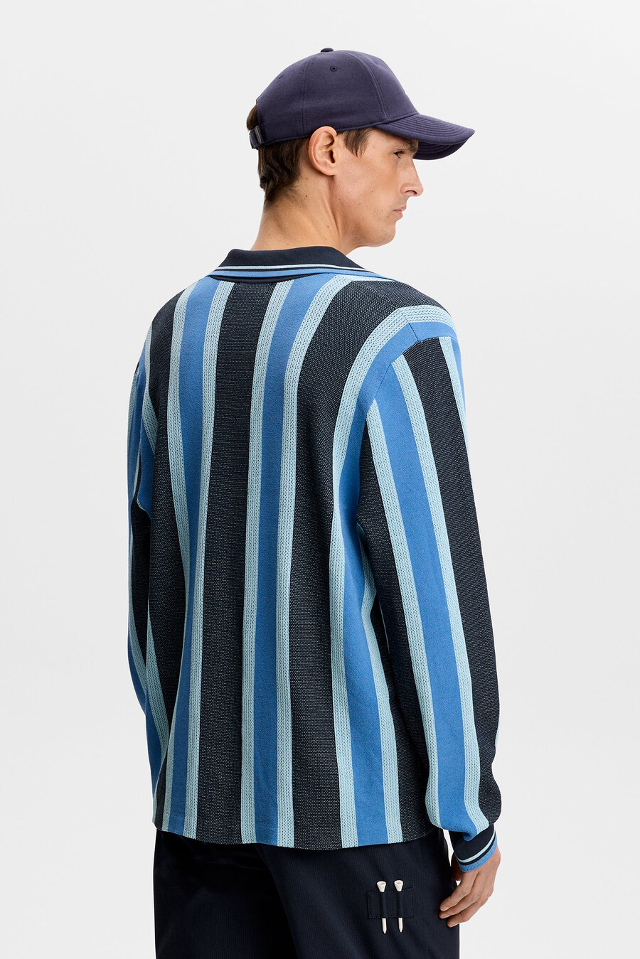 polo de punto a rayas silas