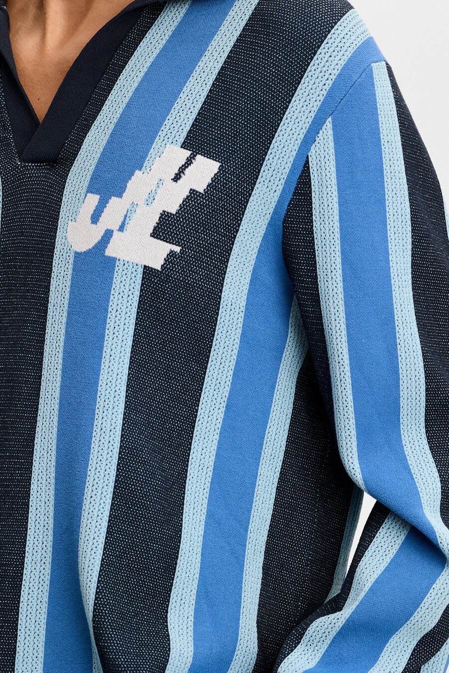 polo de punto a rayas silas