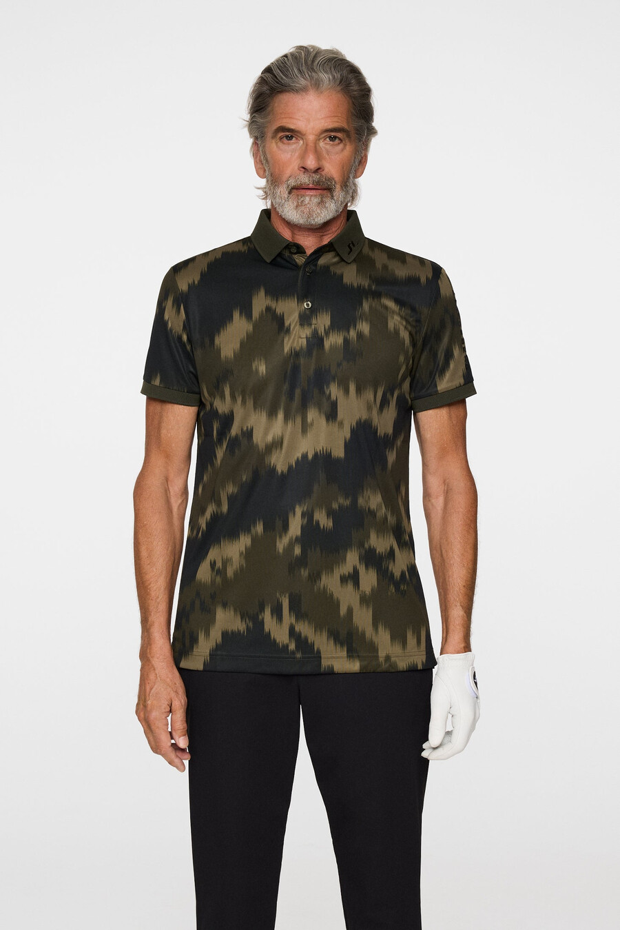 polo con estampado técnico tour