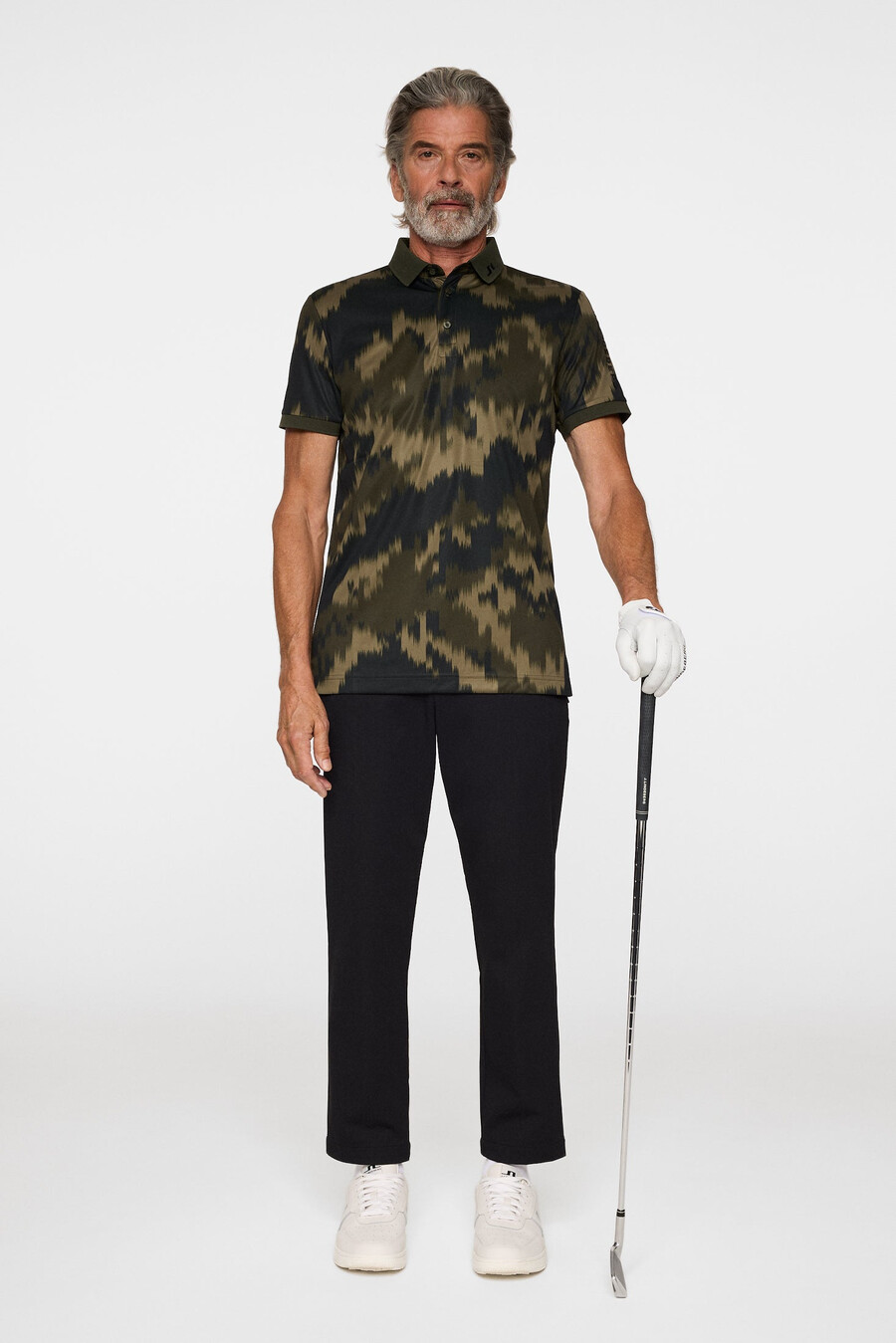 polo con estampado técnico tour