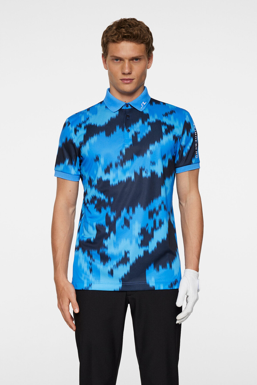 polo con estampado técnico tour