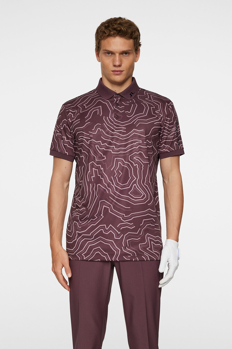 polo con estampado técnico tour