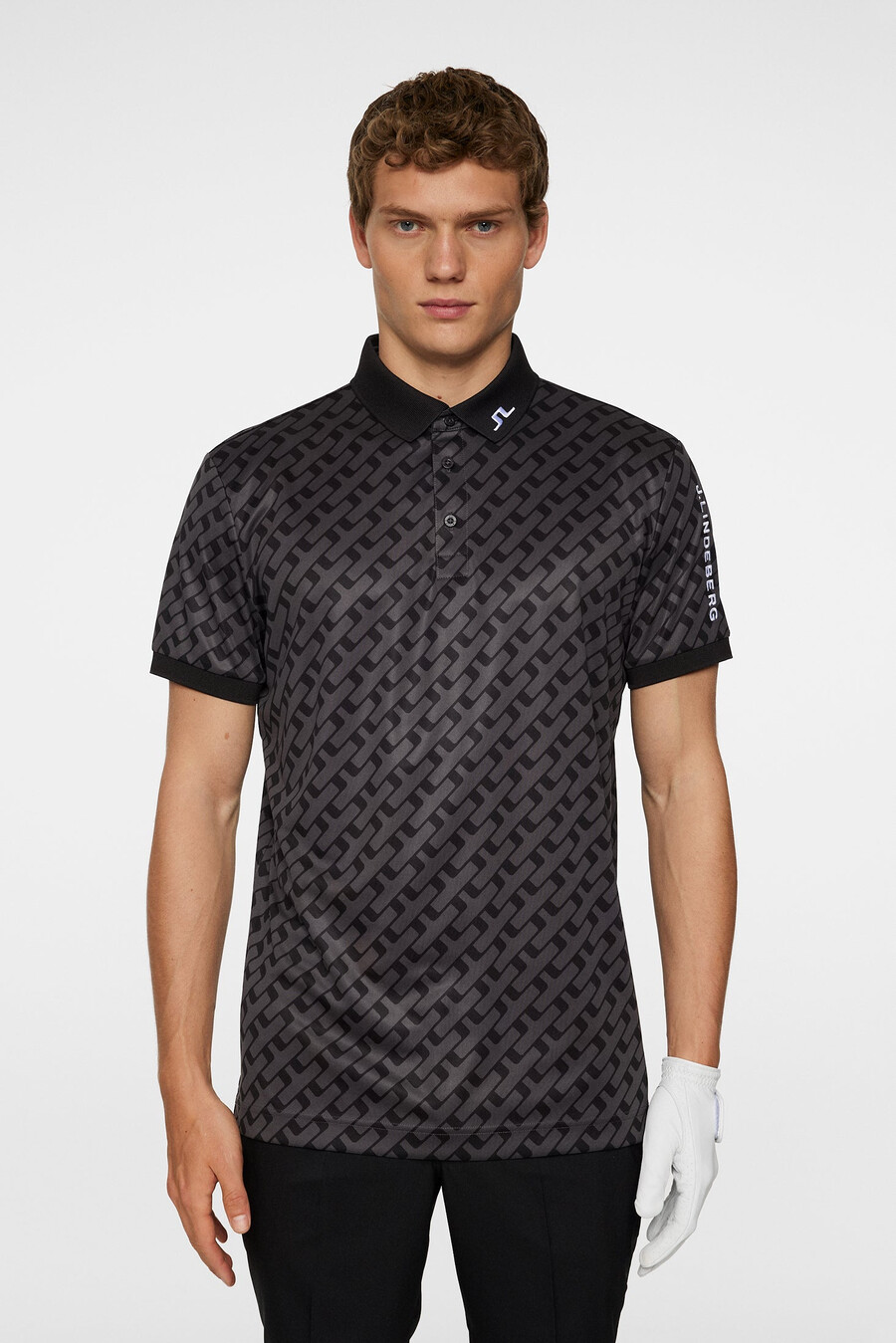 polo con estampado técnico tour