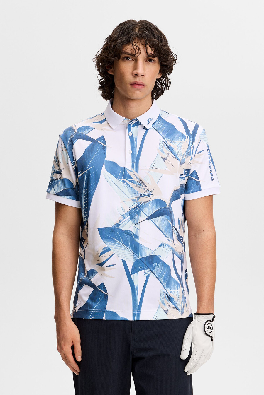 polo con estampado técnico tour