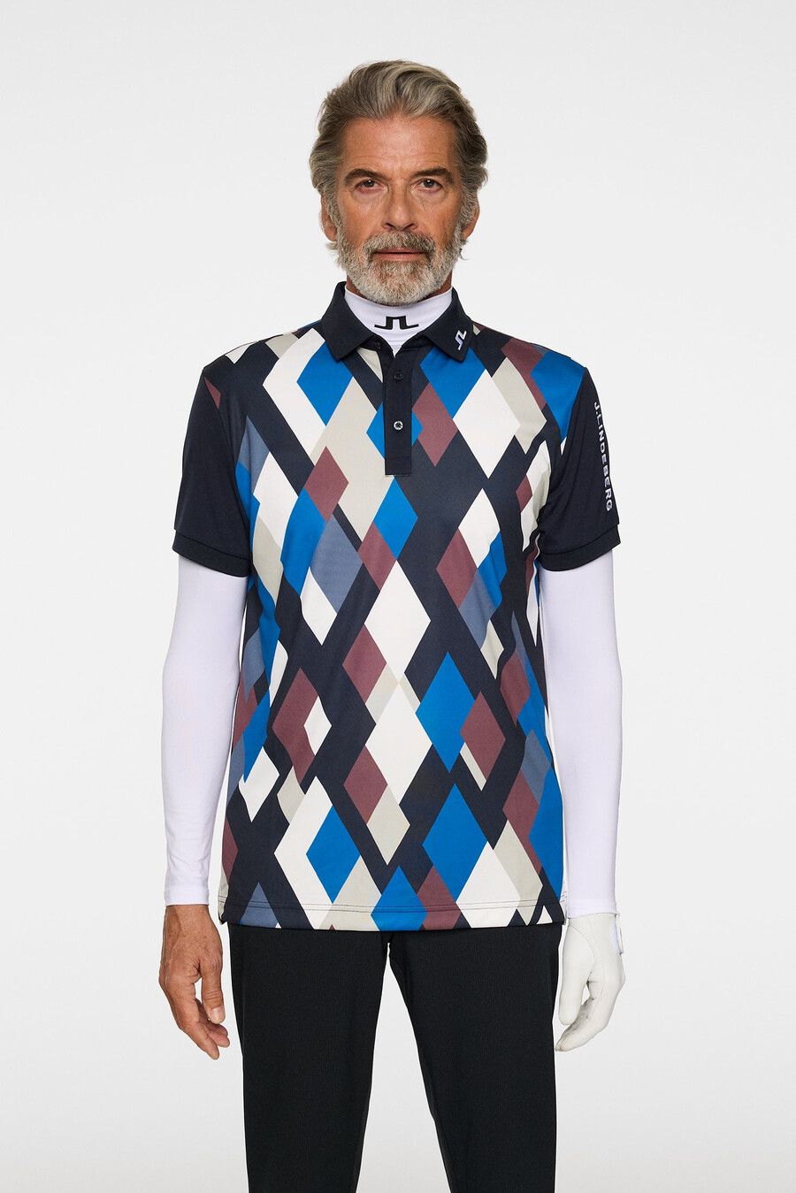 polo con estampado técnico tour