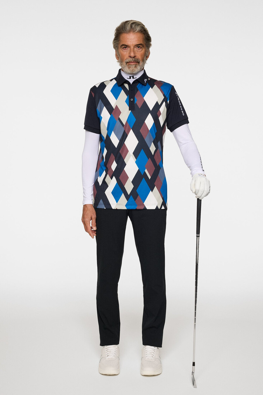 polo con estampado técnico tour
