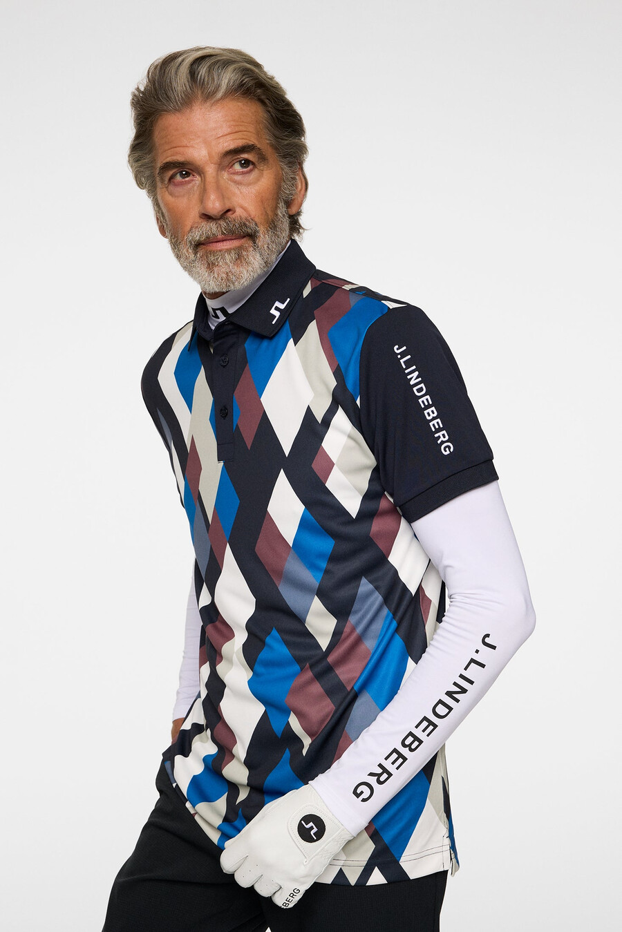 polo con estampado técnico tour