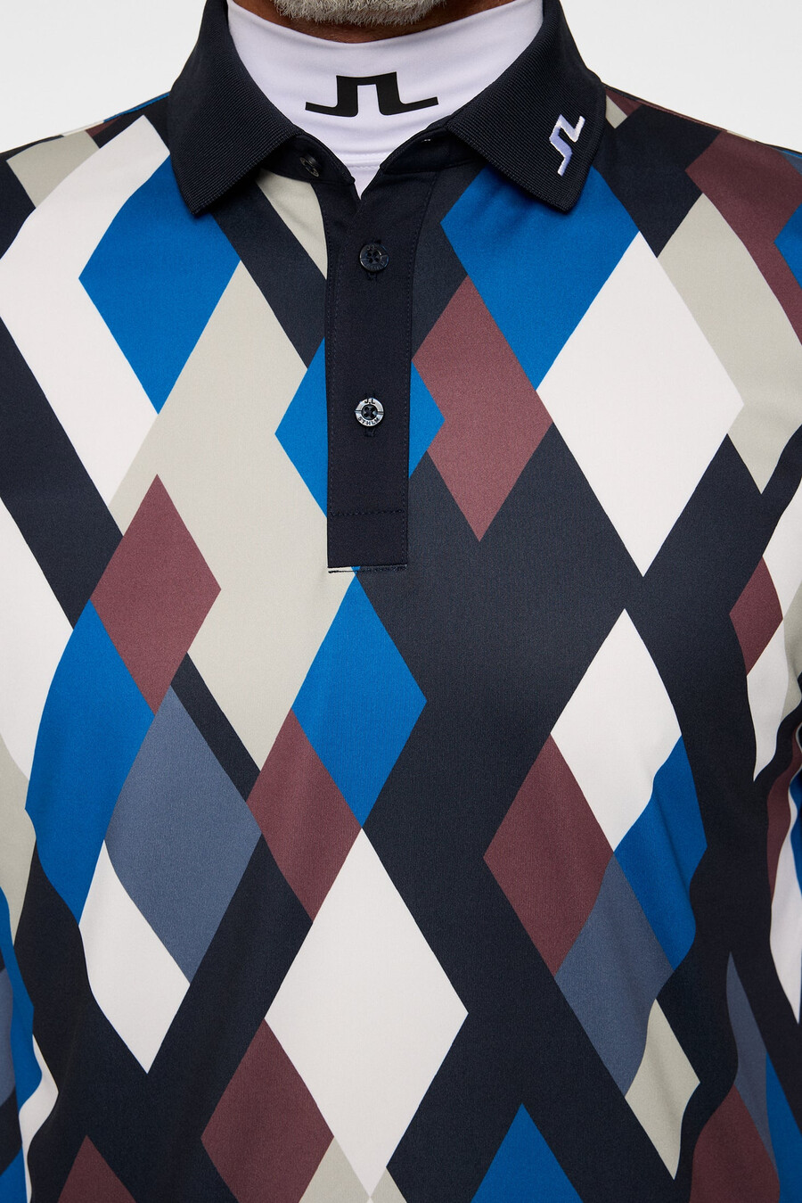 polo con estampado técnico tour
