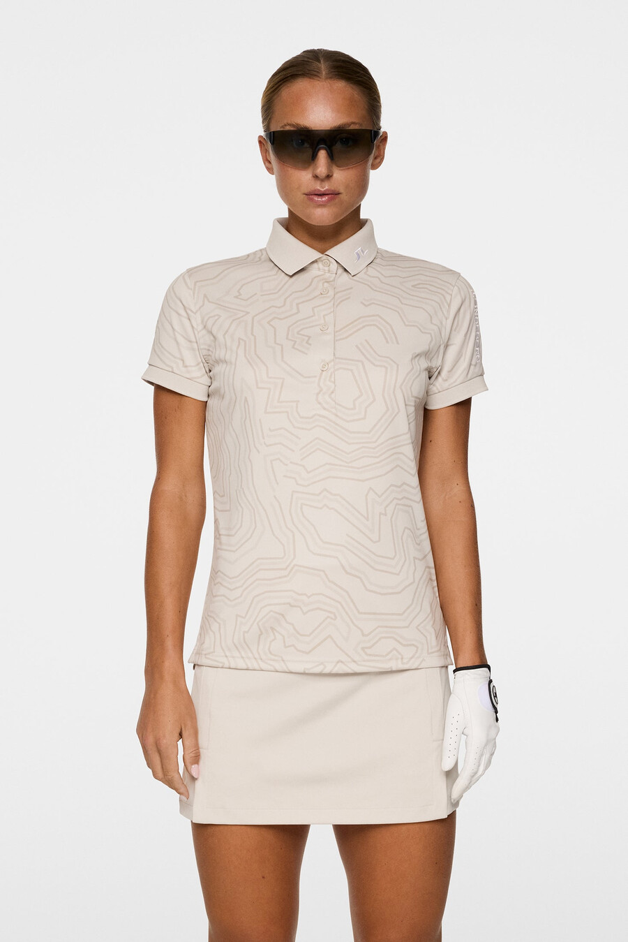 polo con estampado técnico tour