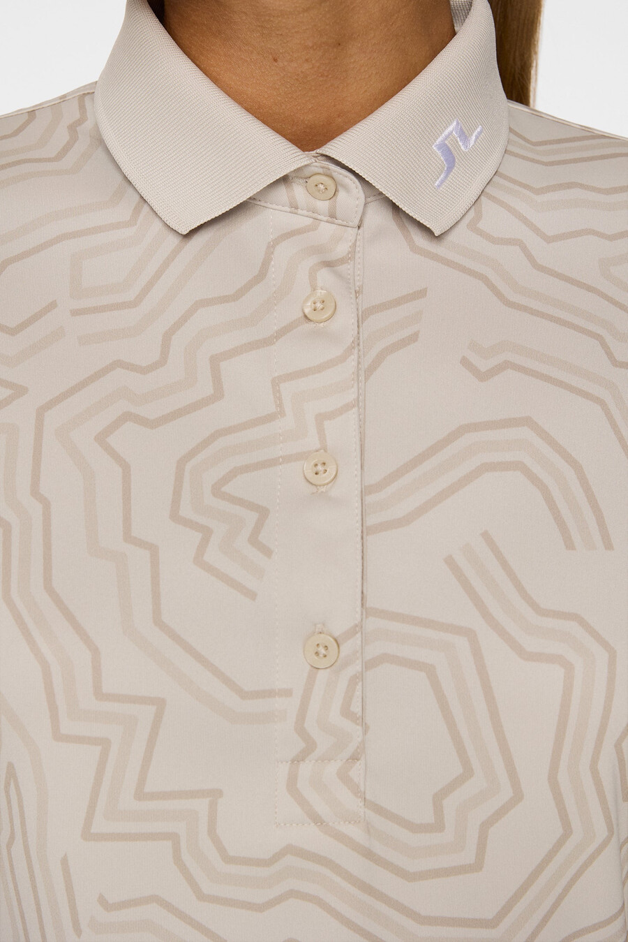 polo con estampado técnico tour