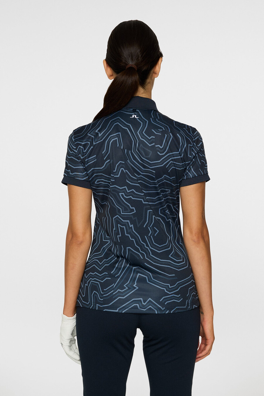 polo con estampado técnico tour