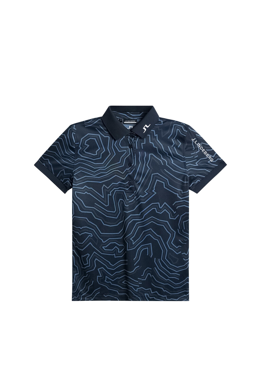 polo con estampado técnico tour