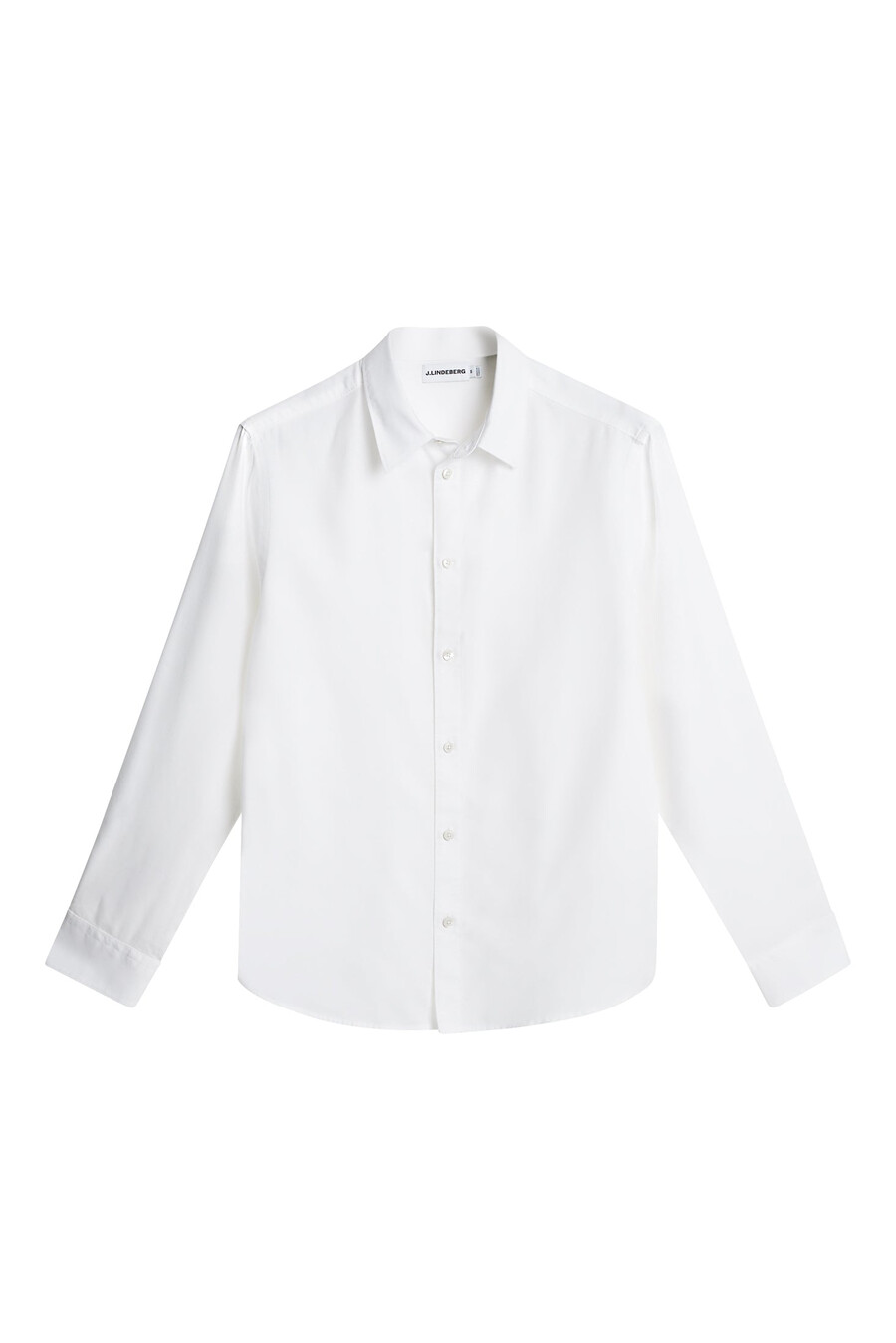 camisa de algodón tencel de manga larga entallada