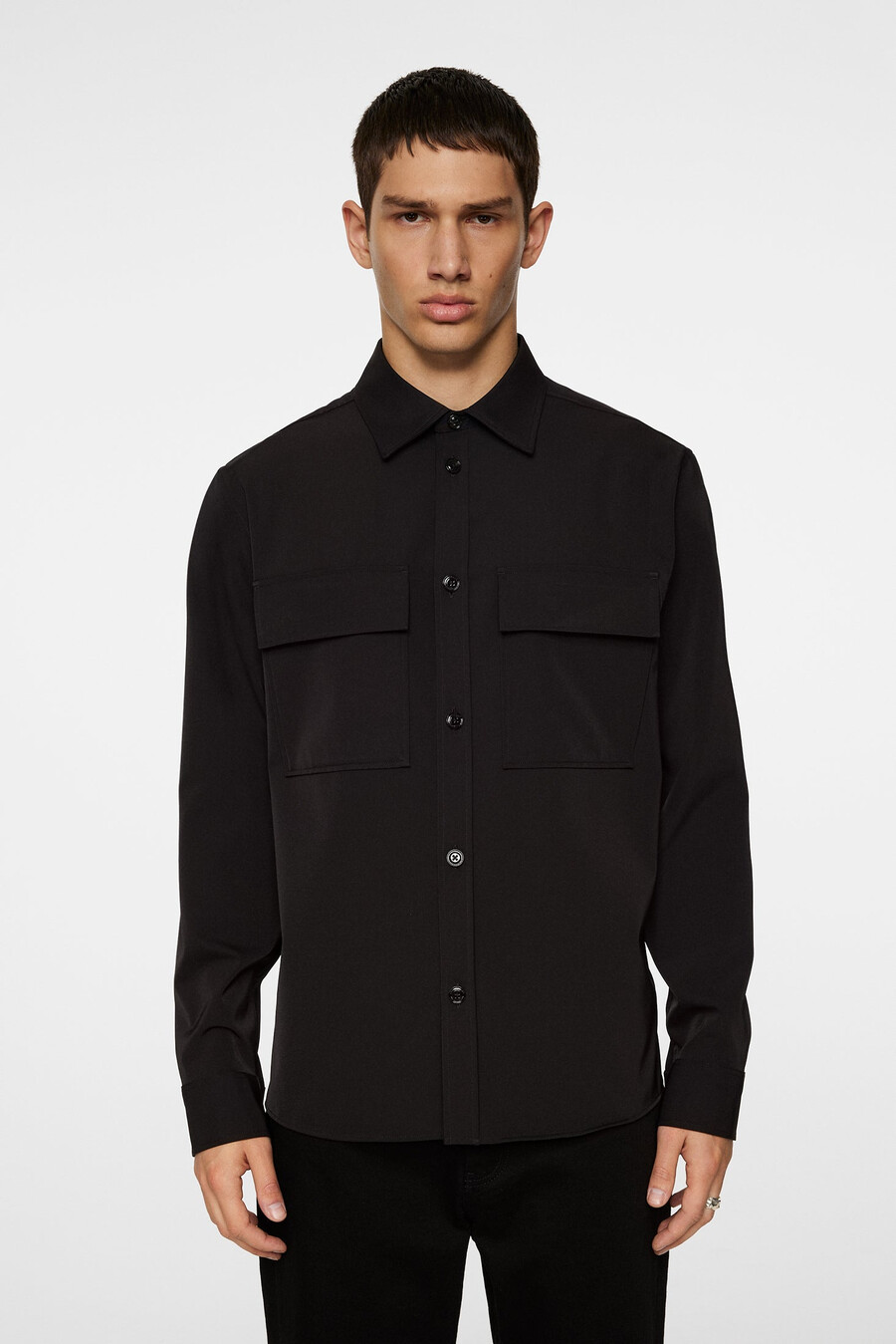camisa drapeada técnica finnigan