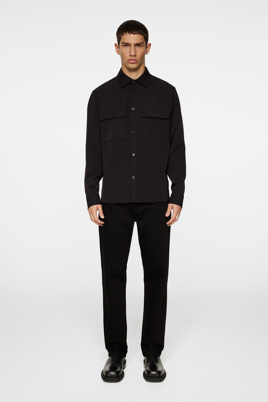camisa drapeada técnica finnigan