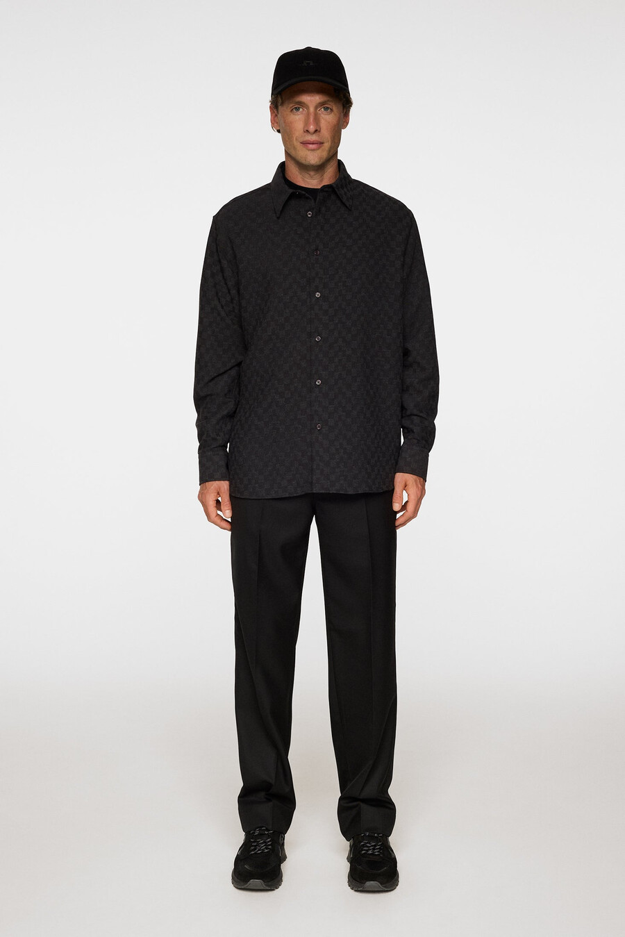 camisa jacquard regular ls