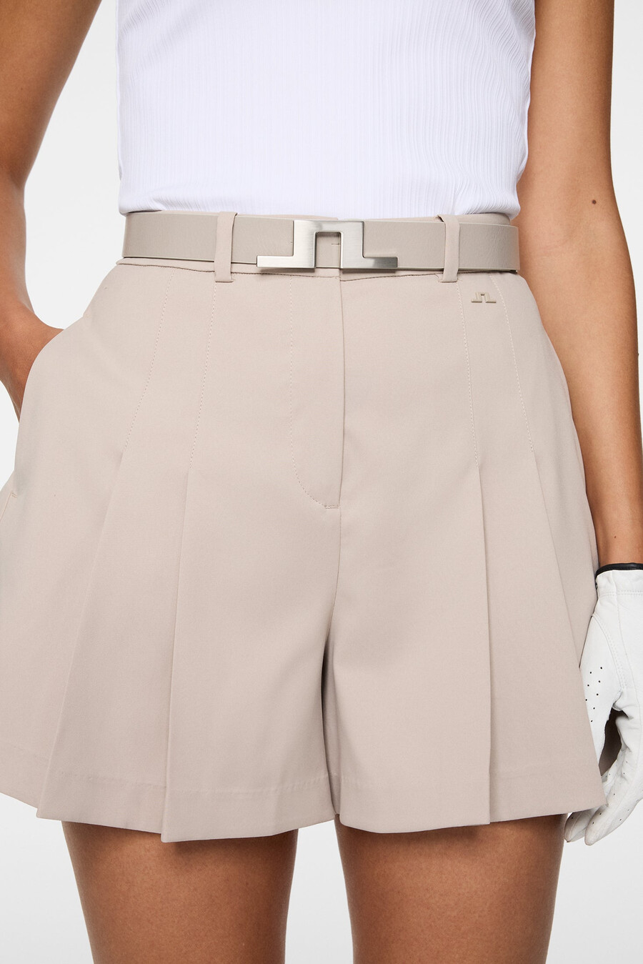 pantalones cortos plisados arella