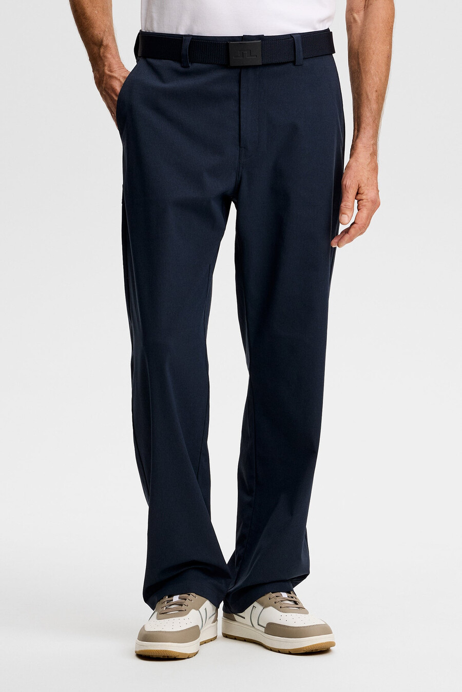 pantalones rectos con abertura devyn