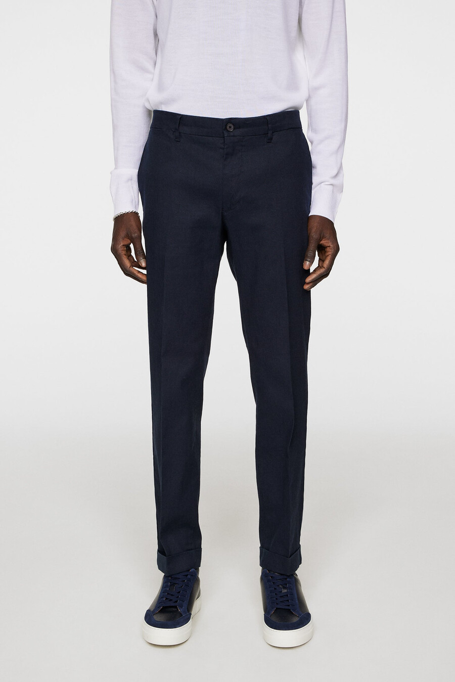 pantalones elásticos de lino grant