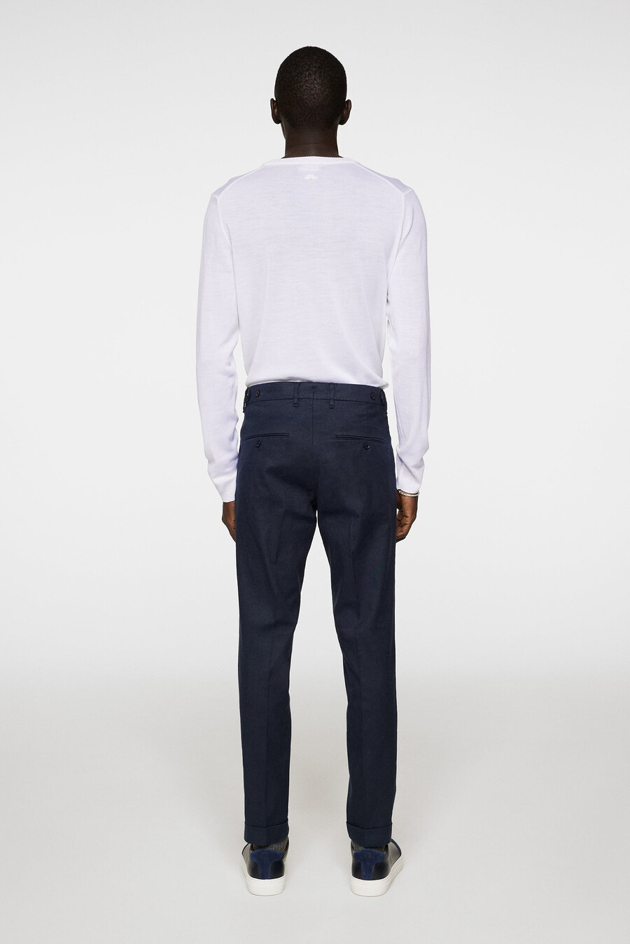 pantalones elásticos de lino grant
